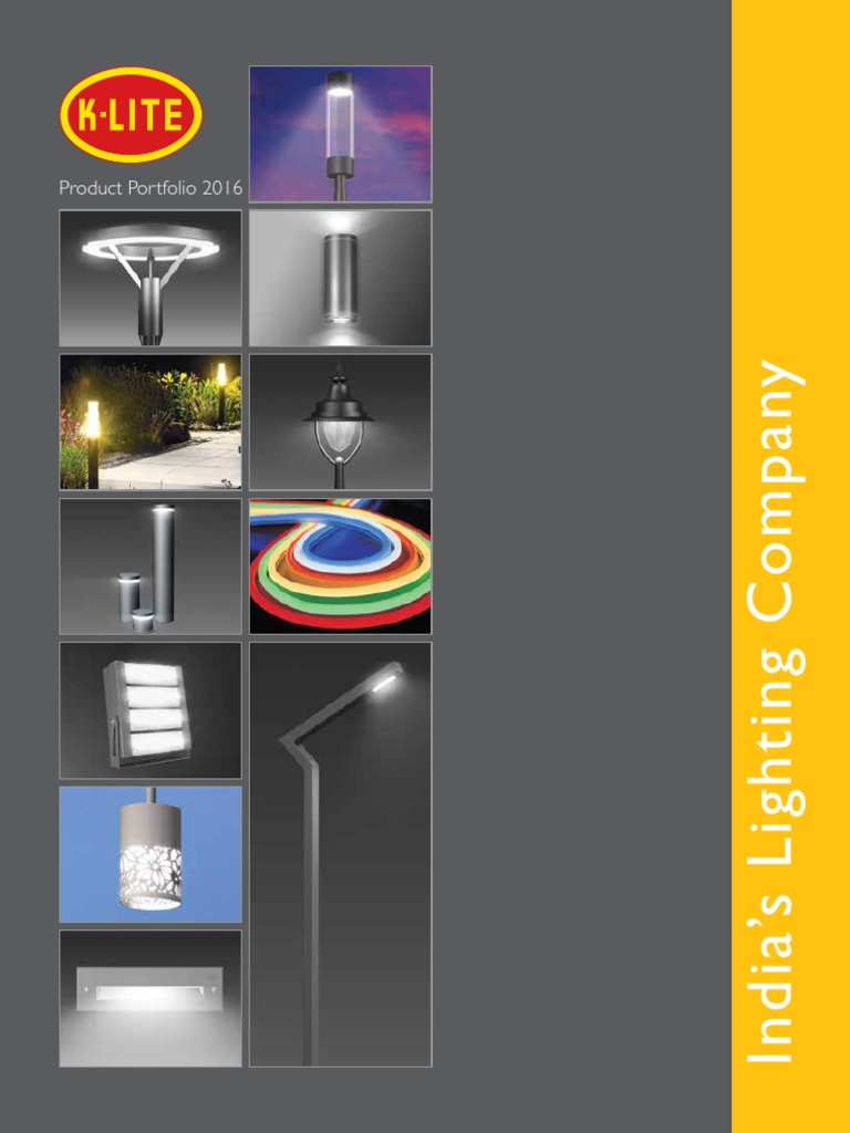 K Lite Lighting Catalogue 2016 | PDF | Mirror | Materials