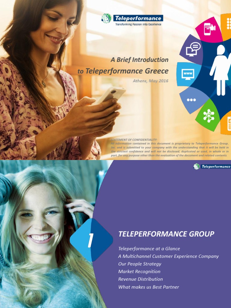 Introduction To Teleperformance Greece - May 2016 | PDF ...