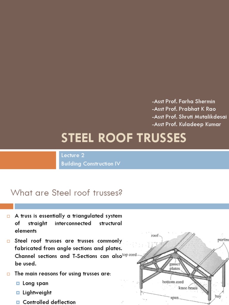 Steel Roof Trusses 2 | PDF | Truss | Galvanization