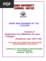 Application For New College 2017-18