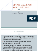 Concept of Decision Support Systems