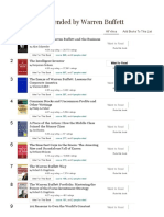 Goodreads - Books Recommended by Warren Buffett (30 Books)