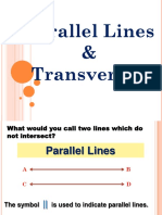 Parallel Lines & Transversals