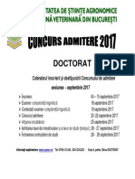 Anexa Calendar Admitere Doctorat 2017