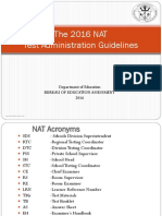 2016 NAT Test Admin Guidelines