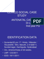 Clinico Social Case Study: Antenatal Case DR - Lavanya Iind Year PG