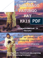 Talk No. 8 - Transformation in Christ (Pagbabagong-Anyo Kay Kristo)