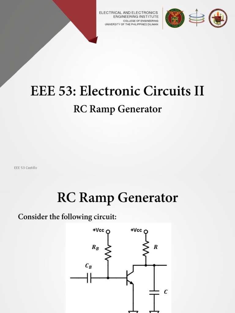 EEE 53 Lecture 18 RC Ramp Generator | PDF