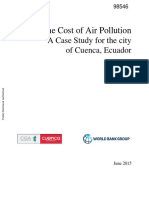 The Cost of Air Pollution: A Case Study For The City of Cuenca, Ecuador