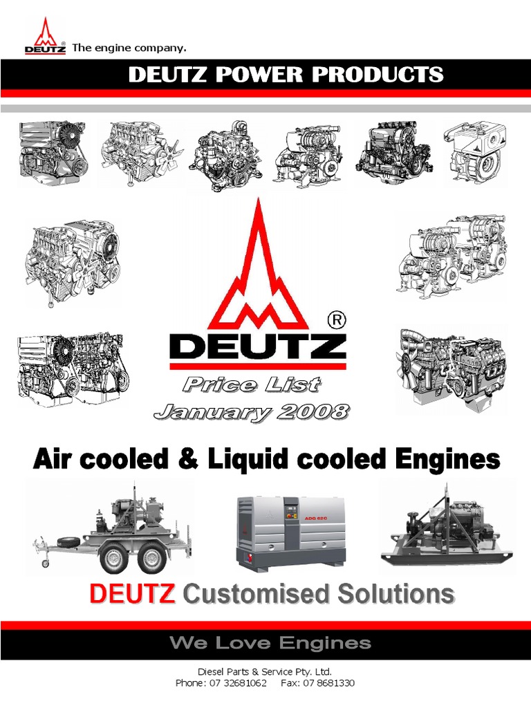 Deutzcatalogue.pdf Engines Diesel Engine Prueba gratuita de 30
