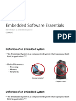 Embedded Software Essentials: Introduction To Embedded Systems