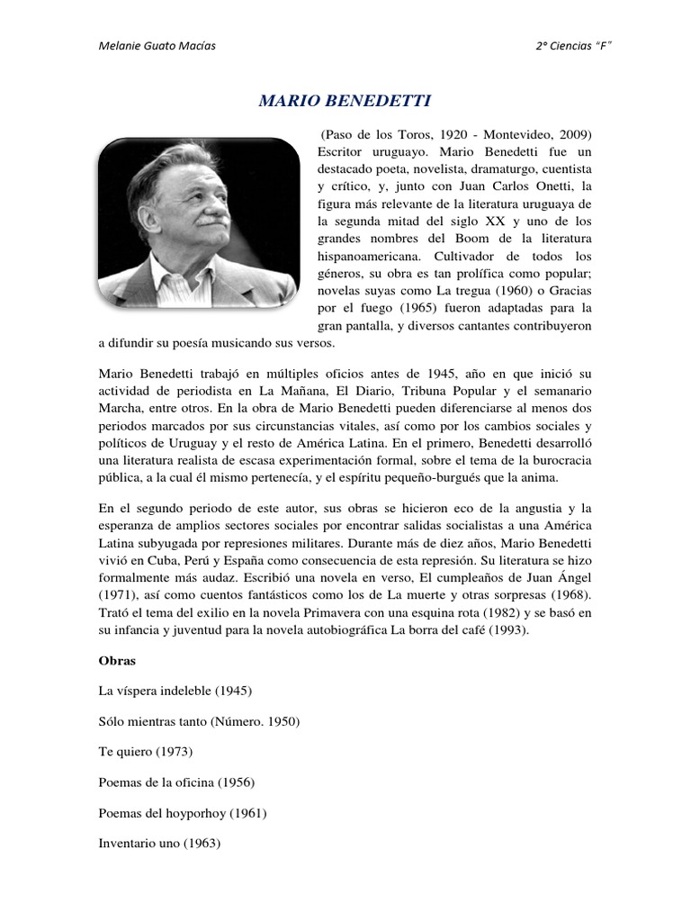 Mario Benedetti | PDF