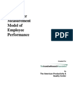 The Master Measurement Model of Employee Performance
