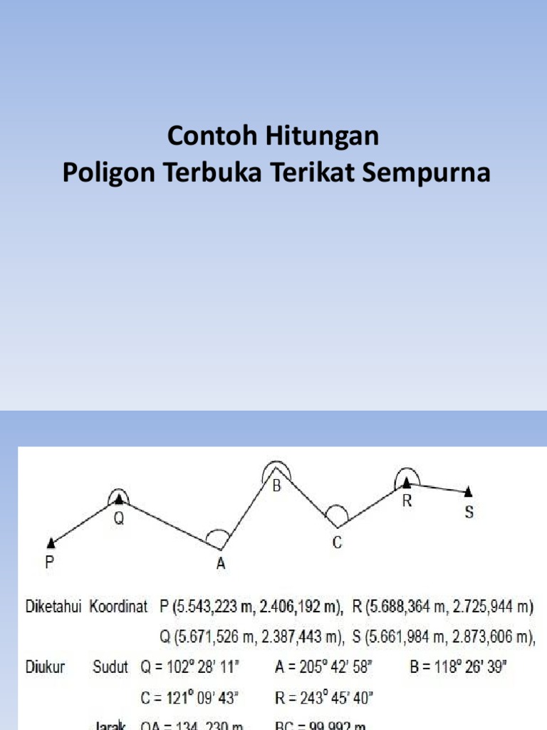 Contoh Hitungan Poligon