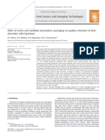 Effect of Active and Modified Atmosphere Packaging On Quality Retention of Dark