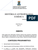 Aulas - Histria Do Direito e Antropologia Jurdica - 2017-1