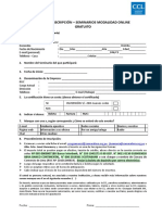 Modelo Ficha de Inscripción