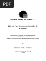 Pick and Place Robotic Arm Controlled by Computer - TJ211.42.M52 2007 - Mohamed Naufal B. Omar