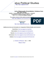 Comparative Political Studies: The Third World The Structural Determinants of Democratic Consolidation: Evidence From