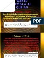 Waktu Gempa & Al Qur'An