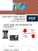 Pruebas Destructivas en El Concreto Endurecido