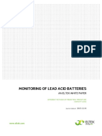 Monitoring of Lead Acid Batteries v1 - An Eltek White Paper