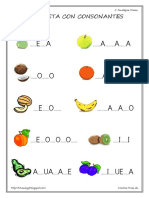 Fonológica Frutas Completa Consonantes