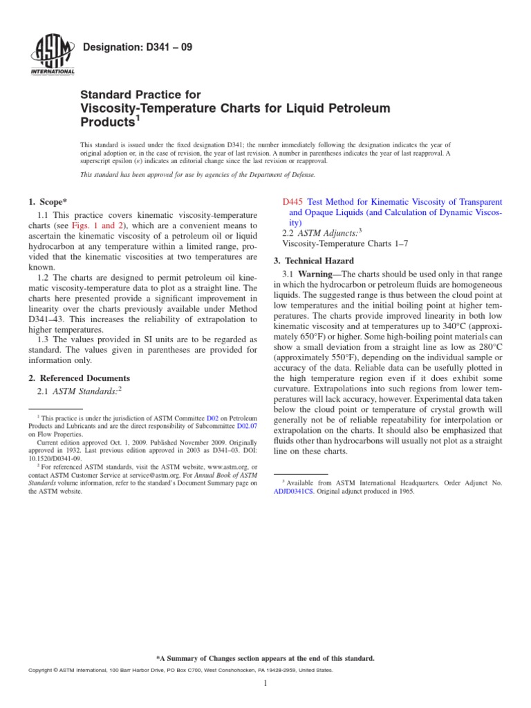 D341 | PDF | Viscosity | Logarithm
