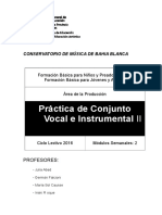 Práctica de Conjunto II Foba Niños y Adultos