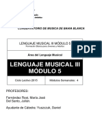 Lenguaje Musical III Mód. 5 Formación Básica