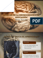 Aportes de La Neurociencia a La Educación