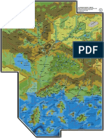 D&D 1e - Mystara - Accessory - TM1 - Trail Map - The Western Countries - Complete Map