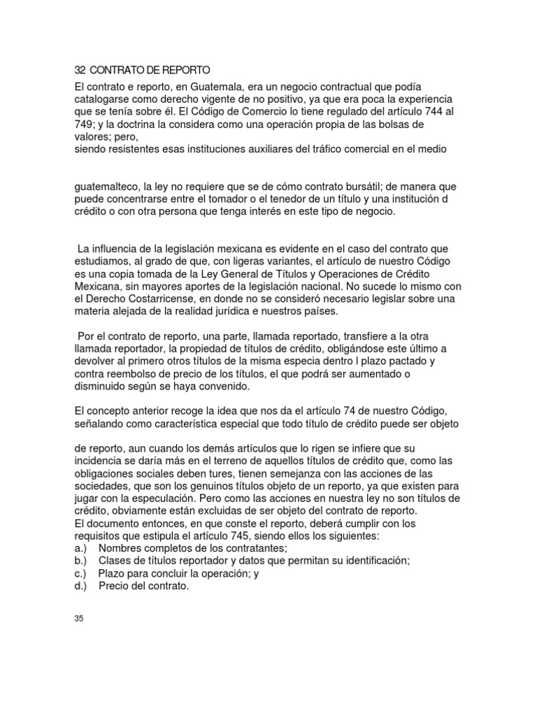 Contrato de Reporto en Guatemala | PDF | Reaseguro | Póliza de seguros