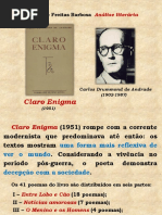 AULA 09 - Claro Enigma, Carlos Drummond de Andrade (FUVEST)