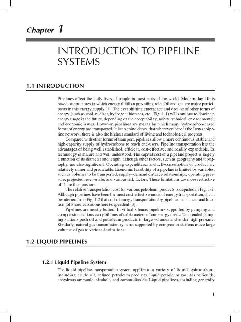 Overview of Pipeline Systems and Liquids | PDF | Natural Gas | Pipeline ...