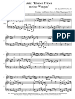 Aria Konnen Tranen Meiner Wangen BWV 244 No. 52 for Flute Harp