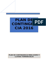 Modelo de Plan de Contingencia 2016
