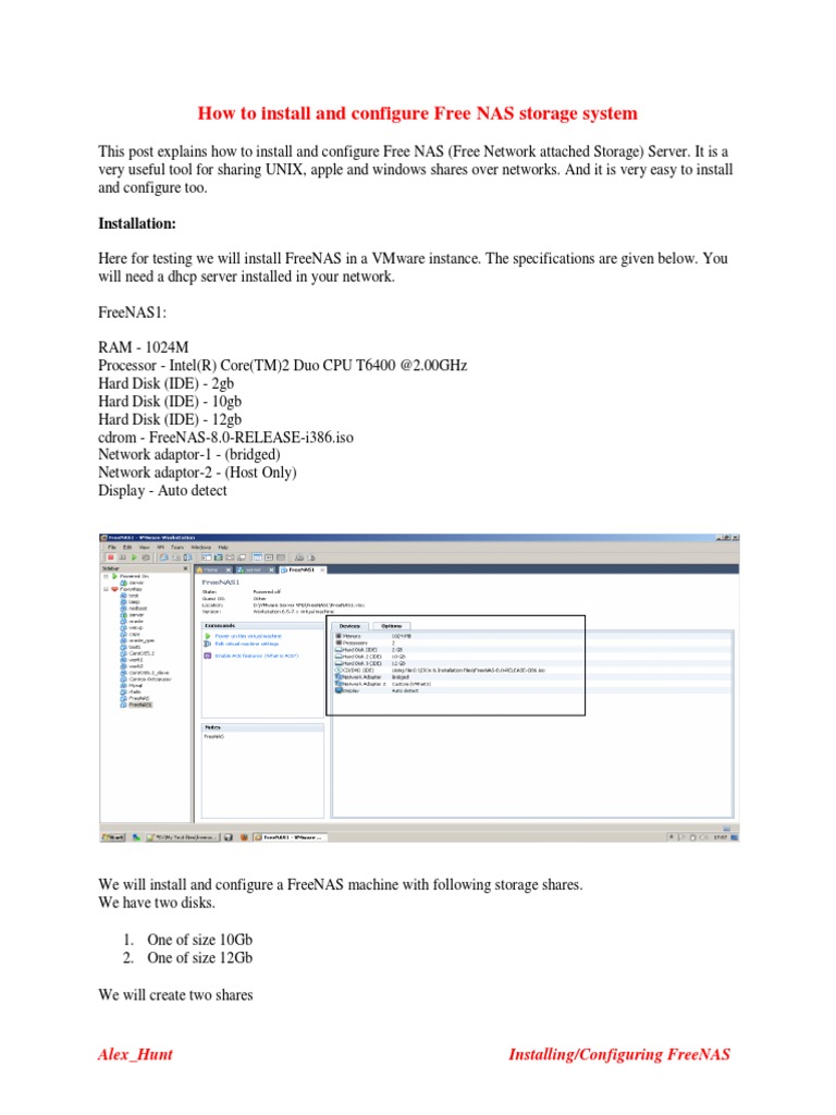 Configuring FreeNAS PDF | PDF | Gateway (Telecommunications) | Ip Address