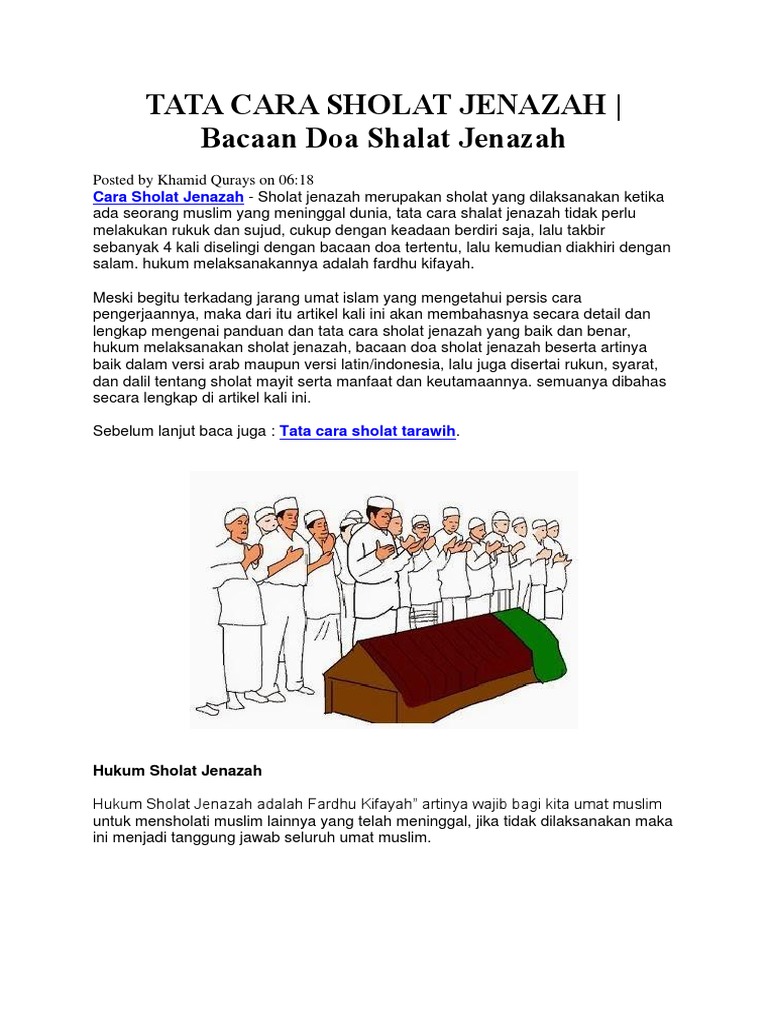 Bacaan Sholat Jenazah Takbir Ke 3 Untuk Perempuan