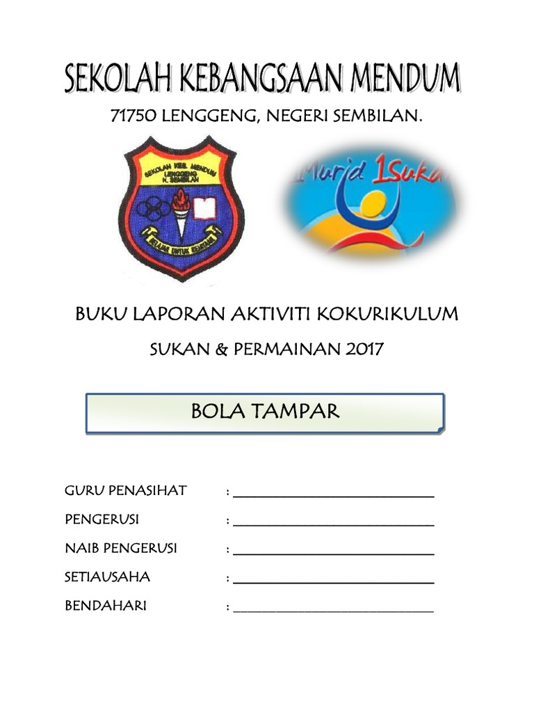 Buku Laporan Kokurikulum Pdf