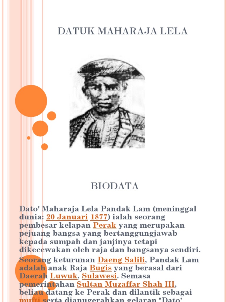 Datuk Maharaja Lela Proses Pdf