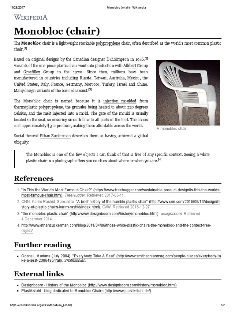 Monobloc (Chair) Wikipedia Business