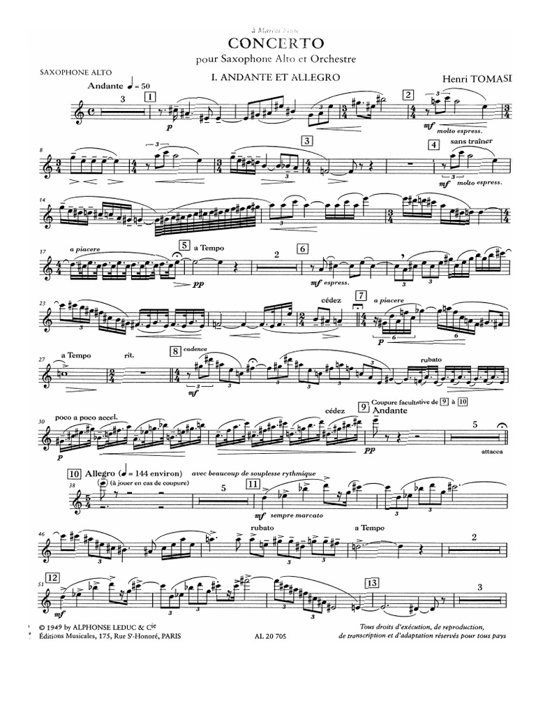 Concerto de Henri Tomasi