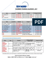 Tuv Training Calendar - N-d-2017 - r0