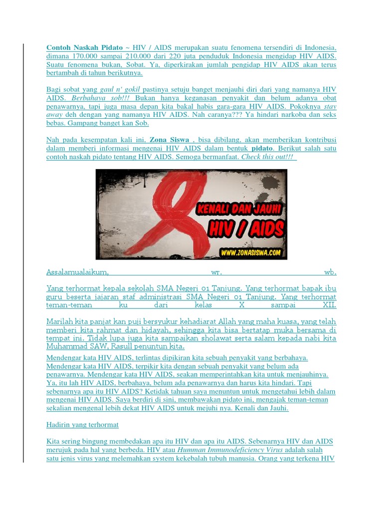 contoh penyakit hivaids