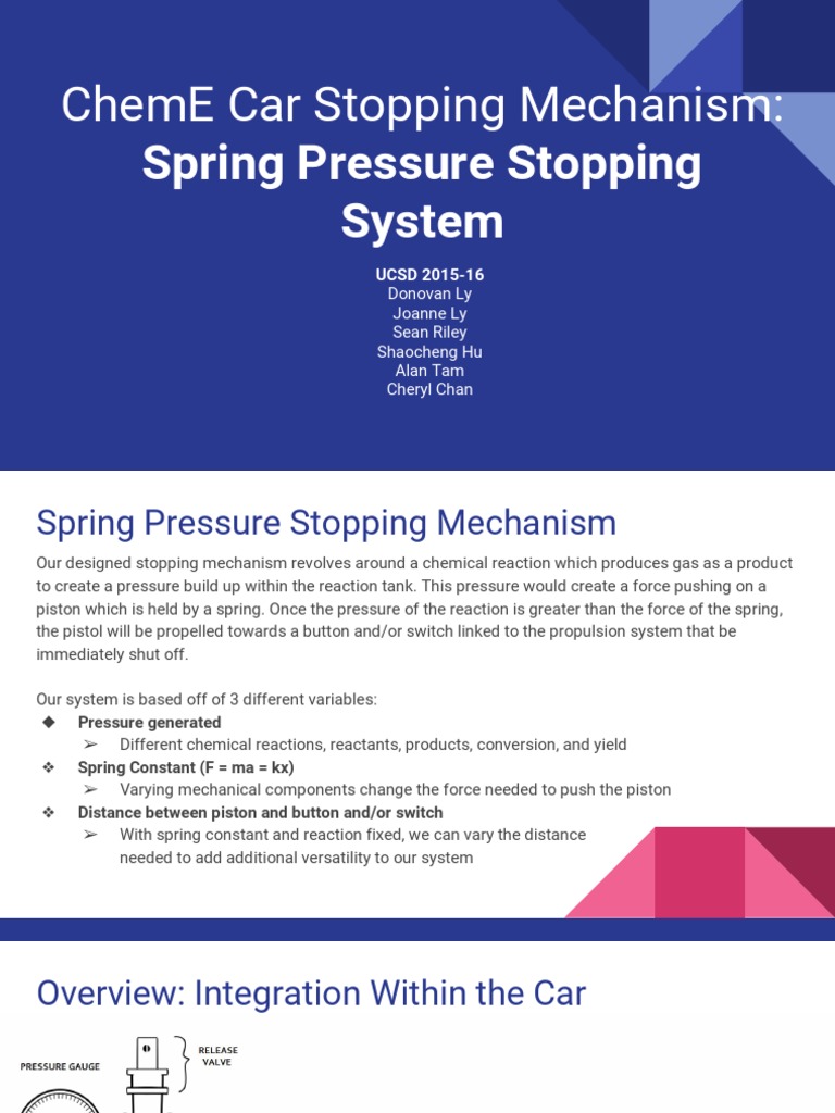 ChemE Car Pressure-Based Stopping System | PDF | Carbonate | Acid