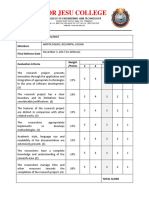 Final Defense Rating Sheet