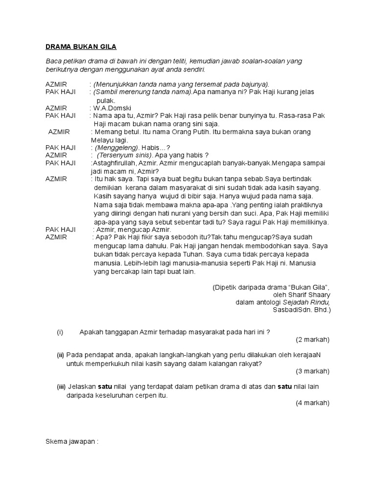 Drama Bukan Gila Pdf