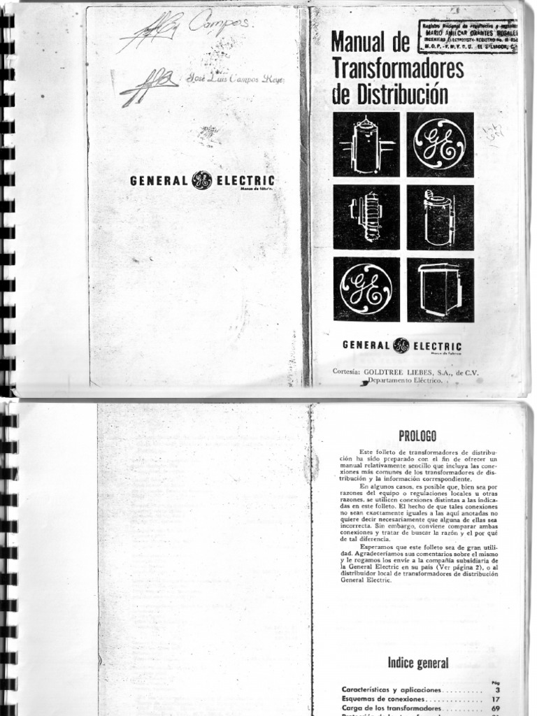 Manual De Transformadores De Distribucion Pdf Equipo Eléctrico