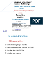 Module 1 -Le Contexte Energetique INTERNATIONAL ET NATIONAL (DJIBOUTI)